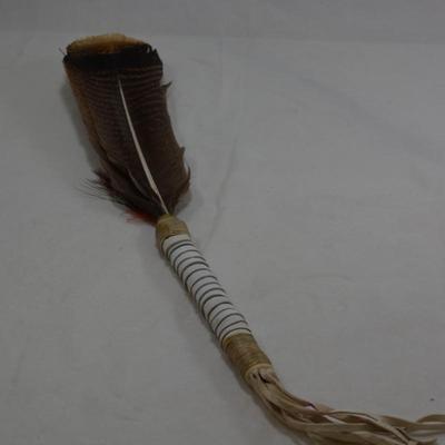 Feather Smudge Fan 16"