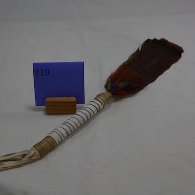 Feather Smudge Fan 16"