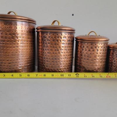 4 PC Nesting Canister Set