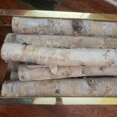 Brass Fireplace Tool Set and Wood Bin (GR-KD)