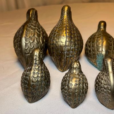 Brass Quail Paperweights/Decorative Figurines (M-RG)