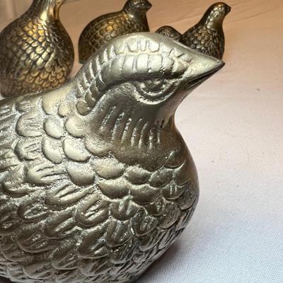 Brass Quail Paperweights/Decorative Figurines (M-RG)