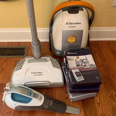 Electrolux Oxygen Canister Vacuum and Black & Decker Hand Vacuum (DR-KW)