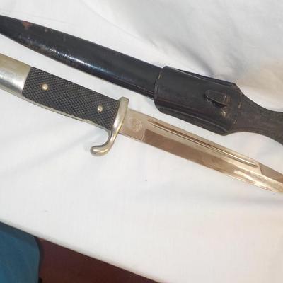 WW2 German Army K98 Mauser Bayonet & Scabbard. est $150 to $500.
