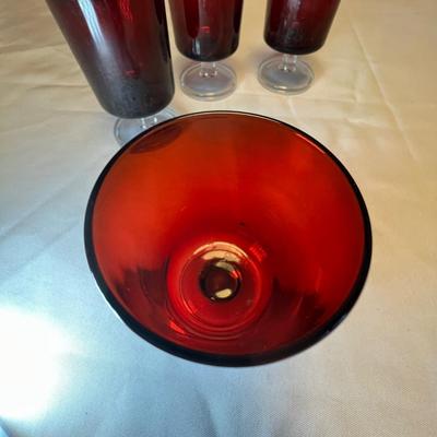 Colored Glass Stemware & More (M-RG)