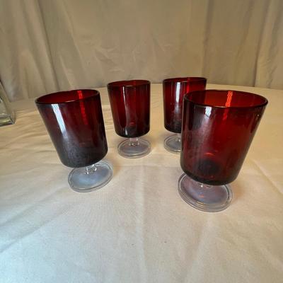 Colored Glass Stemware & More (M-RG)