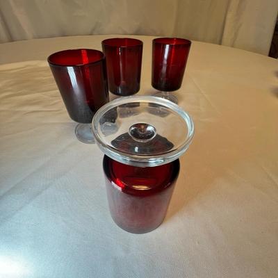 Colored Glass Stemware & More (M-RG)