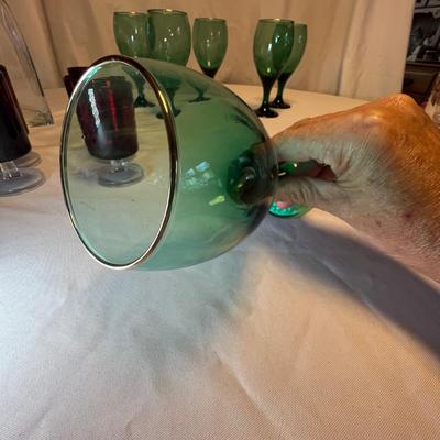 Colored Glass Stemware & More (M-RG)