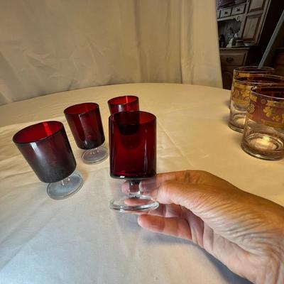 Colored Glass Stemware & More (M-RG)