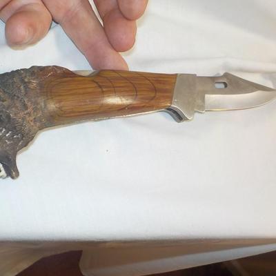 Brown Bear folding knife hand crafted. Stainless steel. est. $15 to $50.