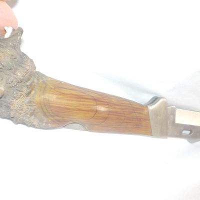 Brown Bear folding knife hand crafted. Stainless steel. est. $15 to $50.