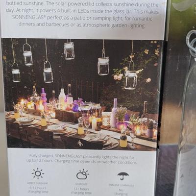 2 Sonnenglas solar jar lighting