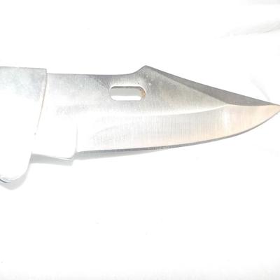 Black Bear folding knife, hand made, 10 in over all/ est $15 to $50.