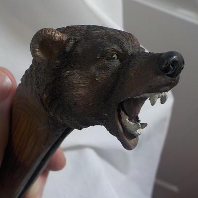 Black Bear folding knife, hand made, 10 in over all/ est $15 to $50.