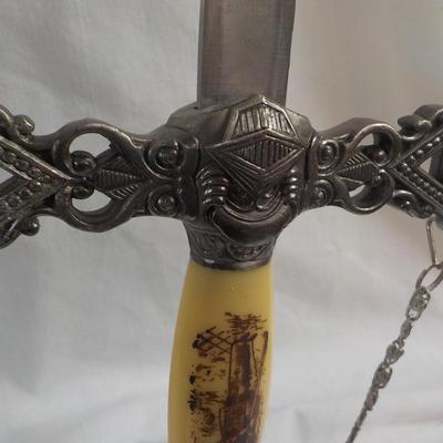 Faternal Order Ceremonials sword and Scabbard./ $50 to $120.