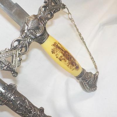 Faternal Order Ceremonials sword and Scabbard./ $50 to $120.