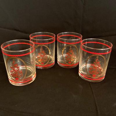 Spode Christmas Tree Wine Glasses, Whiskey Glasses, Coasters, and More (GR-KW)