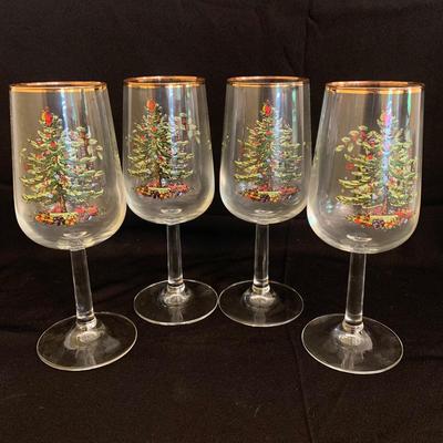 Spode Christmas Tree Wine Glasses, Whiskey Glasses, Coasters, and More (GR-KW)