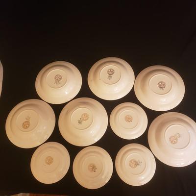 Household Institute Priscilla Pattern Bowls and Plates ( DR-KD)