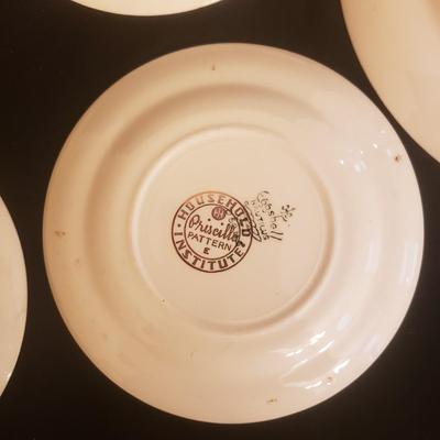 Household Institute Priscilla Pattern Bowls and Plates ( DR-KD)