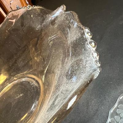 Etched Glass Bowl, Platter & More (M-RG)