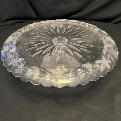 Etched Glass Bowl, Platter & More (M-RG)