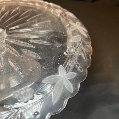 Etched Glass Bowl, Platter & More (M-RG)