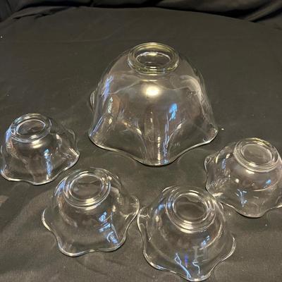 Etched Glass Bowl, Platter & More (M-RG)
