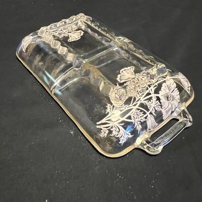 Etched Glass Bowl, Platter & More (M-RG)