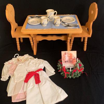 An American Girl Doll clothing, and Table with Chairs (GR-KW)