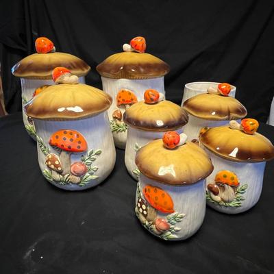 Merry Mushroom Vintage Sears Canisters & More (M-RG)