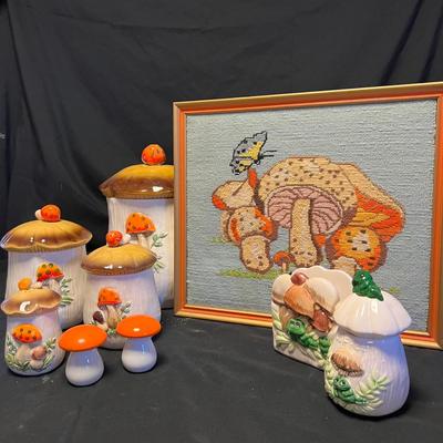 Merry Mushroom Vintage Sears Canisters & More (M-RG)