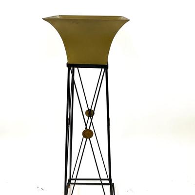 1070 Wrought Iron Brass Plant Stand