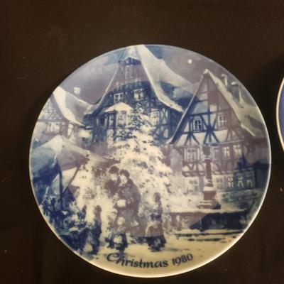 Bing and Grondahl Copenhagen Porcelain and Berlin Designs Christmas Plates ( GR-KD)