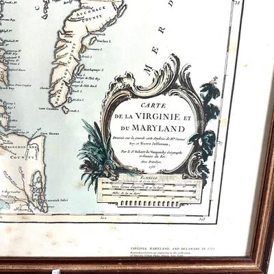 1072 Reproduction Map of VA. MD. DE. 1755