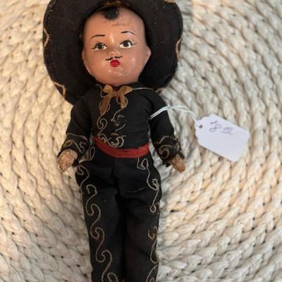 Hispanic Male Doll (some damage)