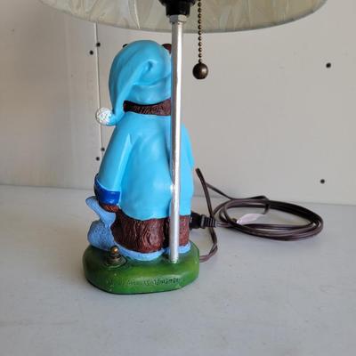 Accents Unlimited bear in bunny slippers bed time lamp