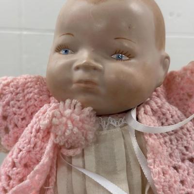 Cloth Doll w/porcelain head