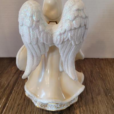 Bradford Exchange Thomas Kinkade Winter Angel of Light Angel of Faith 8"