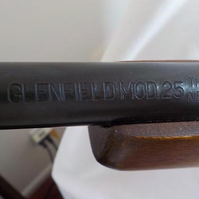 Glenfield Model 60 w/ scope and magazine./ est. $130 to $300.