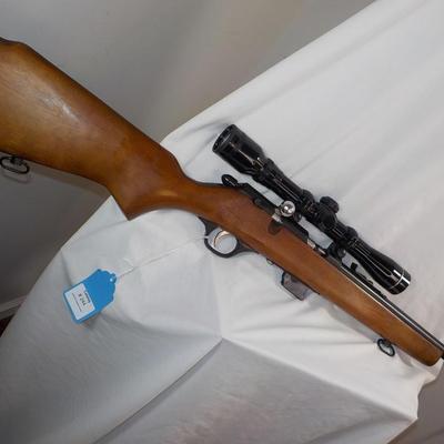 Glenfield Model 60 w/ scope and magazine./ est. $130 to $300.
