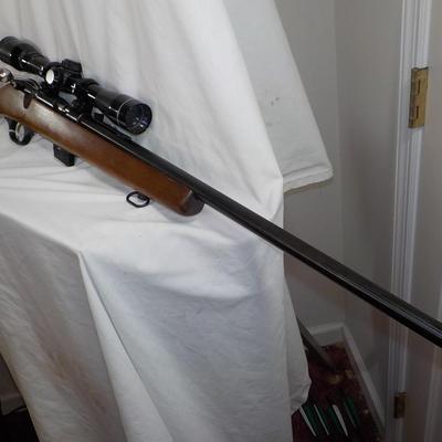 Glenfield Model 60 w/ scope and magazine./ est. $130 to $300.
