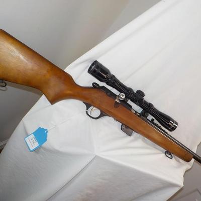 Glenfield Model 60 w/ scope and magazine./ est. $130 to $300.