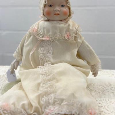 Porcelain Baby in Nightgown