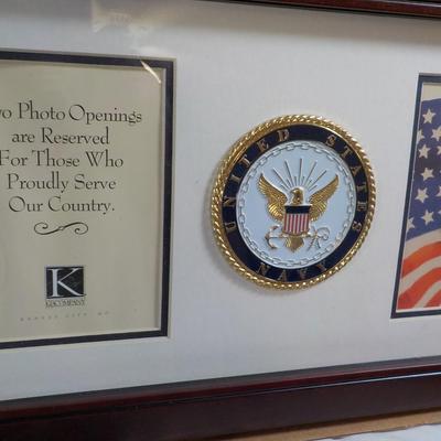 For your Naval Hero/18 x 10 in. inset own picture/ $20 to $40.