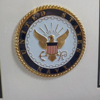 For your Naval Hero/18 x 10 in. inset own picture/ $20 to $40.