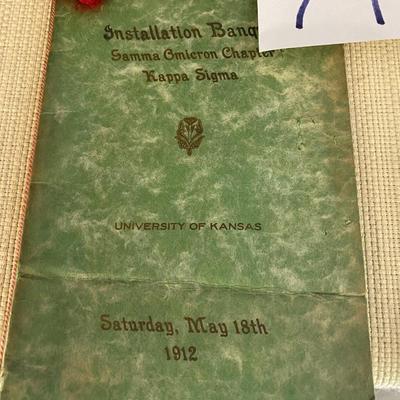 1911-1913 KU Kappa Sigma Books