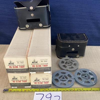 Vintage Empty Slide, Film and Camera Containers