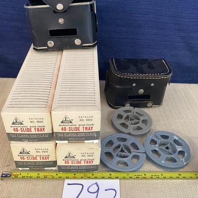 Vintage Empty Slide, Film and Camera Containers