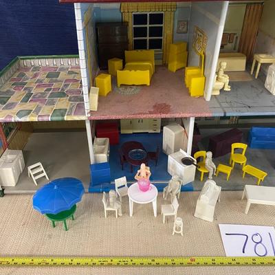 1950s Marx Metal Lithograph Doll House